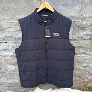 Travis Mathew Cold Bay Vest Men’s 3XL Black Lightweight Puffer Golf Sam Adams
